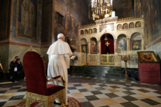 13-Viaggio Apostolico in Bulgaria: Visita al Patriarca e al Santo Sinodo  