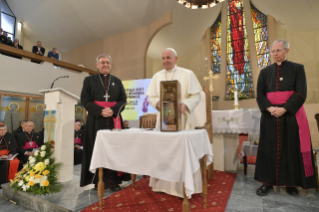 5-Apostolische Reise nach Nordmazedonien: Treffen mit Priestern und Ordensleuten 