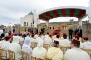 5-Voyage apostolique au Maroc : Rencontre avec le peuple marocain, les autorités, la société civile et le corps diplomatique