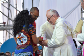 2-Apostolic Journey to Panama: Welcome ceremony and opening of WYD at Campo Santa Maria la Antigua – Cinta Costera