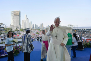 16-Apostolische Reise nach Panama: Willkommenszeremonie und Eröffnung des Weltjugendtags 