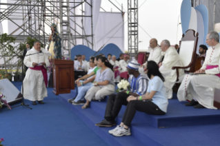 20-Apostolic Journey to Panama: Welcome ceremony and opening of WYD at Campo Santa Maria la Antigua &#x2013; Cinta Costera