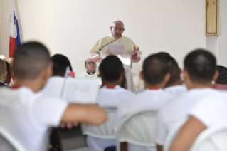 6-Apostolic Journey to Panama: Penitential liturgy with young detainees in the Centro de Cumplimiento de Menores Las Garzas de Pacora