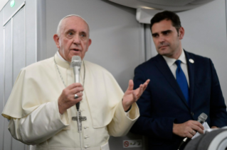 5-Apostolische Reise nach Panama: Pressekonferenz mit dem Heiligen Vater auf dem Rückflug nach Rom 