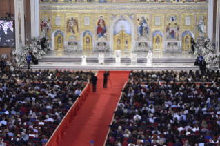 1-Apostolic Journey to Romania: The Lord's prayer in the new Orthodox Cathedral