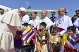 3-Apostolische Reise nach Thailand: Offizielle Begrüßungszeremonie
