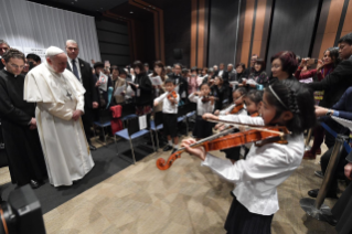 14-Apostolic Journey to Japan: Meeting with the victims of Triple Disaster