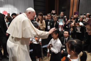 3-Apostolic Journey to Japan: Meeting with the victims of Triple Disaster