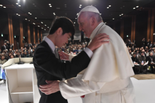 7-Apostolic Journey to Japan: Meeting with the victims of Triple Disaster