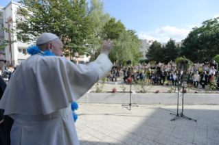 11-Apostolische Reise in die Slowakei: Privater Besuch im “Zentrum Bethlehem” 