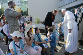 7-Viaggio Apostolico in Slovacchia: Visita privata al “Centro Betlemme”  