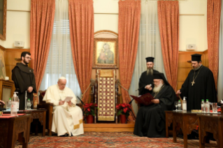 8-Viagem Apostólica a Chipre e à Grécia: Encontro de Sua Beatitude Ieronymos II e Sua Santidade Francisco com suas respectivas comitivas