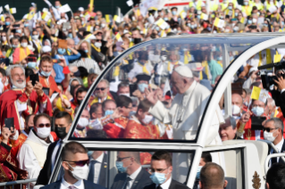 0-Apostolische Reise in die Slowakei: Göttliche Liturgie des hl. Johannes Chrysostomos im byzantinischen Ritus unter Vorsitz von Papst Franziskus  