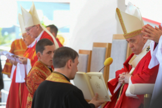 11-Apostolische Reise in die Slowakei: Göttliche Liturgie des hl. Johannes Chrysostomos im byzantinischen Ritus unter Vorsitz von Papst Franziskus  