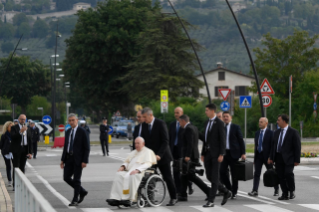 5-Besuch von Papst Franziskus in Assisi aus Anlass des Wirtschaftsforums “Economy of Francesco”