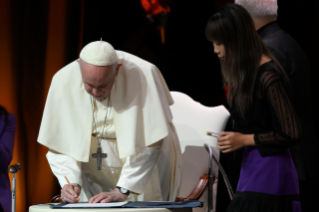 25-Besuch von Papst Franziskus in Assisi aus Anlass des Wirtschaftsforums “Economy of Francesco”