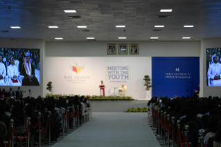 8-Voyage apostolique au Royaume du Bahreïn : Rencontre avec les jeunes 