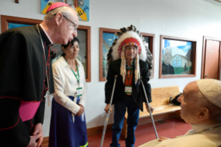 8-Apostolische Reise nach Kanada: Begegnung mit den indigenen Bevölkerungen Kanadas, First Nations, Métis und Inuit 
