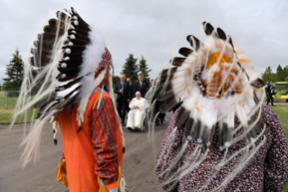 12-Apostolische Reise nach Kanada: Begegnung mit den indigenen Bevölkerungen Kanadas, First Nations, Métis und Inuit 