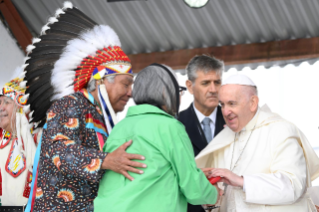 17-Apostolische Reise nach Kanada: Begegnung mit den indigenen Bevölkerungen Kanadas, First Nations, Métis und Inuit 
