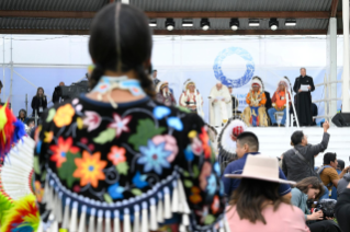 22-Viaje apostólico a Canadá: Encuentro con los pueblos indígenas Primeras Naciones, Métis e Inuit