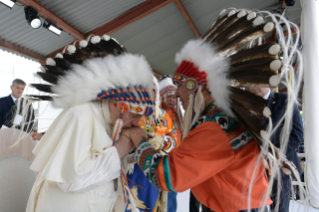 26-Apostolische Reise nach Kanada: Begegnung mit den indigenen Bevölkerungen Kanadas, First Nations, Métis und Inuit 