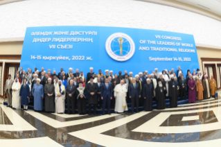 15-Viaggio Apostolico in Kazakhstan: Apertura e Sessione Plenaria del "VII Congress of Leaders of World and traditional Religions" 