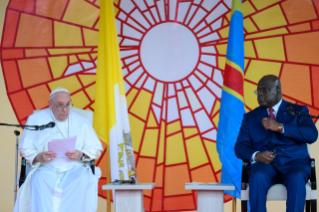 6-Apostolische Reise in die Demokratische Republik Kongo: Begegnung mit den Vertretern der Regierung, der Zivilgesellschaft und mit dem Diplomatischen Korps (31. Januar 2023)