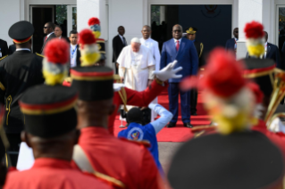 8-Apostolische Reise in die Demokratische Republik Kongo: Begegnung mit den Vertretern der Regierung, der Zivilgesellschaft und mit dem Diplomatischen Korps (31. Januar 2023)