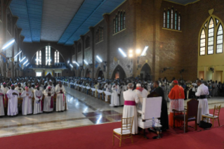 19-Apostolische Reise in die Demokratische Republik Kongo: Begegnung mit Seminaristen, Diakonen, Ordensleuten und Seminaristen
