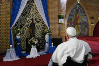 18-Apostolische Reise in die Demokratische Republik Kongo: Begegnung mit Seminaristen, Diakonen, Ordensleuten und Seminaristen