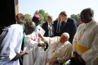 10-Apostolische Reise in den Südsudan: Begegnung mit Bischöfen, Priestern, Diakonen, Ordensleuten und Seminaristen
