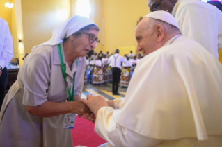15-Apostolische Reise in den Südsudan: Begegnung mit Bischöfen, Priestern, Diakonen, Ordensleuten und Seminaristen