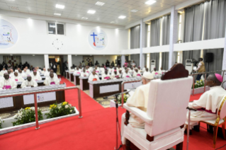 6-Apostolische Reise in die Demokratische Republik Kongo: Begegnung mit den Bischöfen 