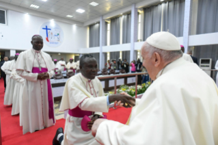 11-Apostolische Reise in die Demokratische Republik Kongo: Begegnung mit den Bischöfen 