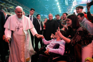 11-Apostolische Reise nach Ungarn: Begegnung mit Jugendlichen 