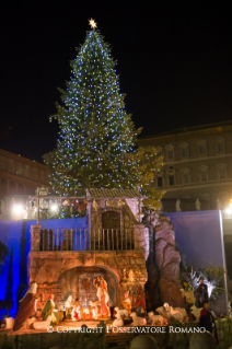 1-Ceremony for the lighting of the Christmas Tree and the inauguration of the crib