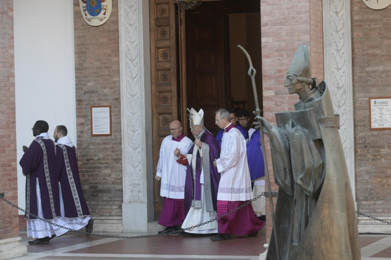 Procesión con el Papa Francisco