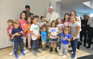 12-Visita del Santo Padre a la Ciudadela Cielo de la comunidad Nuevos Horizontes de Frosinone