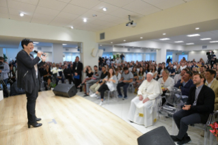 17-Visita del Santo Padre a la Ciudadela Cielo de la comunidad Nuevos Horizontes de Frosinone