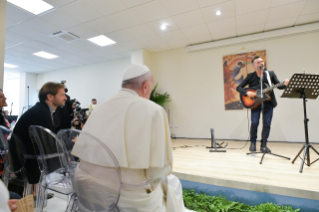 22-Visita del Santo Padre a la Ciudadela Cielo de la comunidad Nuevos Horizontes de Frosinone