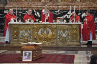 12-Celebrazione delle esequie di Mons. Léon Kalenga Badikebele, Nunzio Apostolico in Argentina, presiedute da Papa Francesco