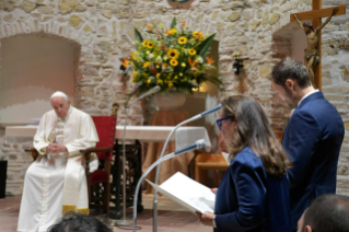 12-Visite du Pape François à Greccio : Célébration de la Parole et signature de la Lettre sur la Crèche.