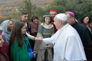 19-Visite du Pape François à Greccio : Célébration de la Parole et signature de la Lettre sur la Crèche.