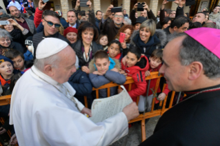 17-Visite du Pape François à Greccio : Célébration de la Parole et signature de la Lettre sur la Crèche.