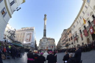 10-Act of Veneration to the Immaculate Conception of the Blessed Virgin Mary at the Spanish Steps