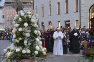 21-Hochfest der ohne Erbsünde empfangenen Jungfrau und Gottesmutter Maria  – Gebet vor der Mariensäule auf dem Spanischen Platz