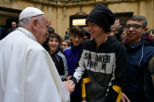 7-Diálogo do Papa Francisco com os estudantes da Escola "Pilo Albertelli" de Roma