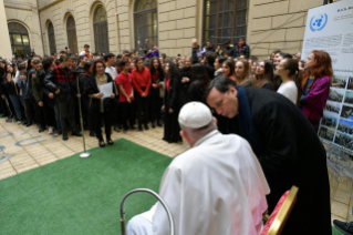 9-Papa Francesco incontra studenti e insegnanti del Liceo Classico "Pilo Albertelli"