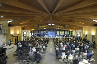 7-Pastoralbesuch in  Nomadelfia (Grosseto): Begegnung mit den Mitgliedern der Gemeinschaft, die Don Zeno Saltini gegründet hat 